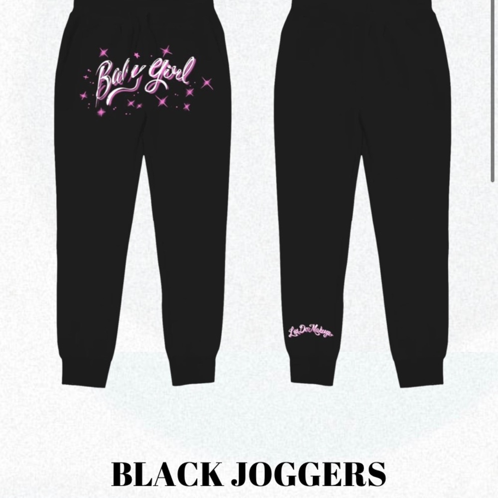 Lesdomakeup Black Joggers